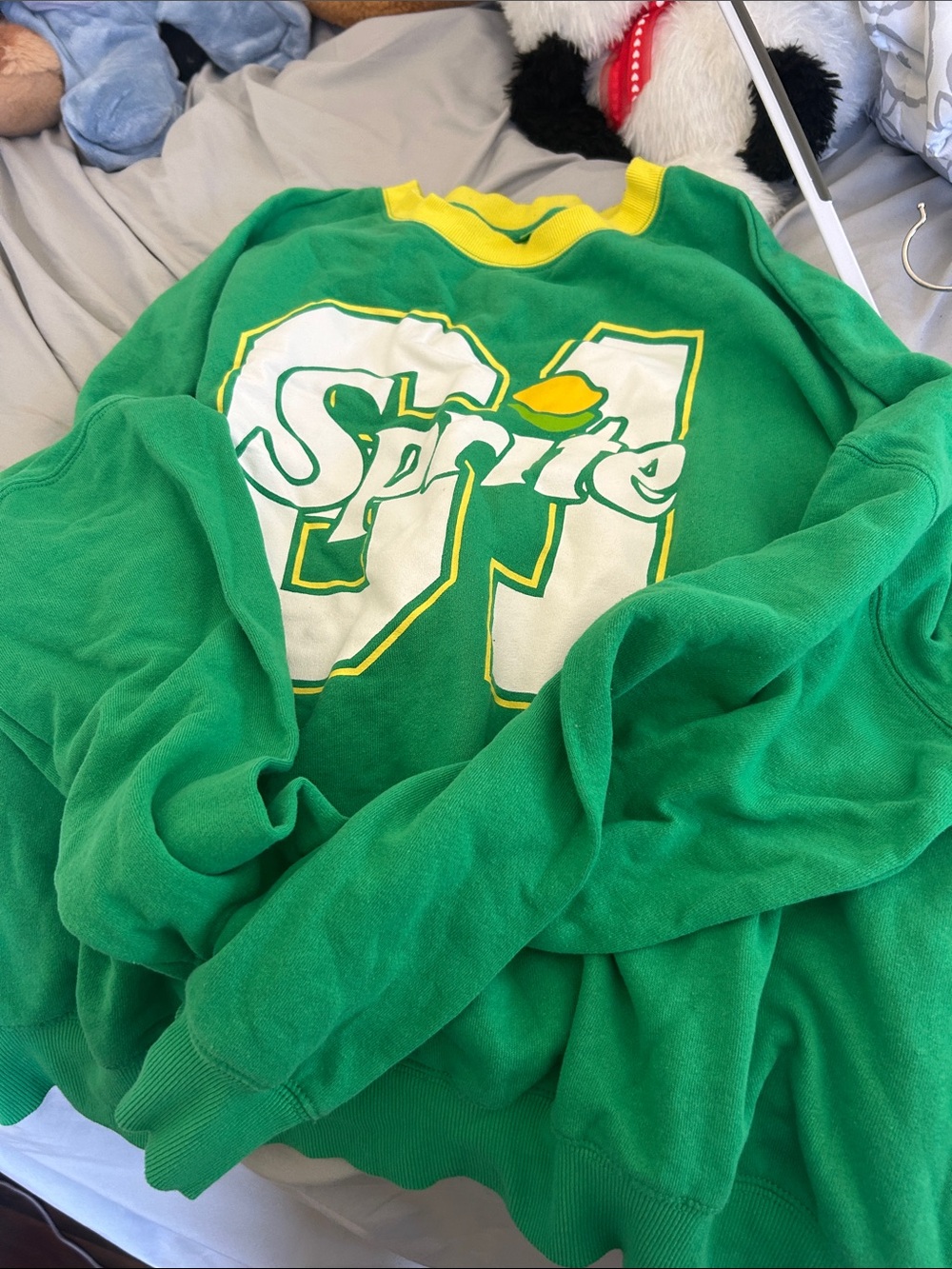 Sprite Green Crewneck Sweater with Logo